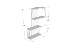 Vegghylle-Vilsberg Vegghylle 62x18 cm Hvit