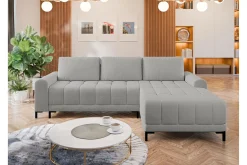 Sofa Med Sjeselong-Vilshult Sofa med Divan 3-seter Lysegrå