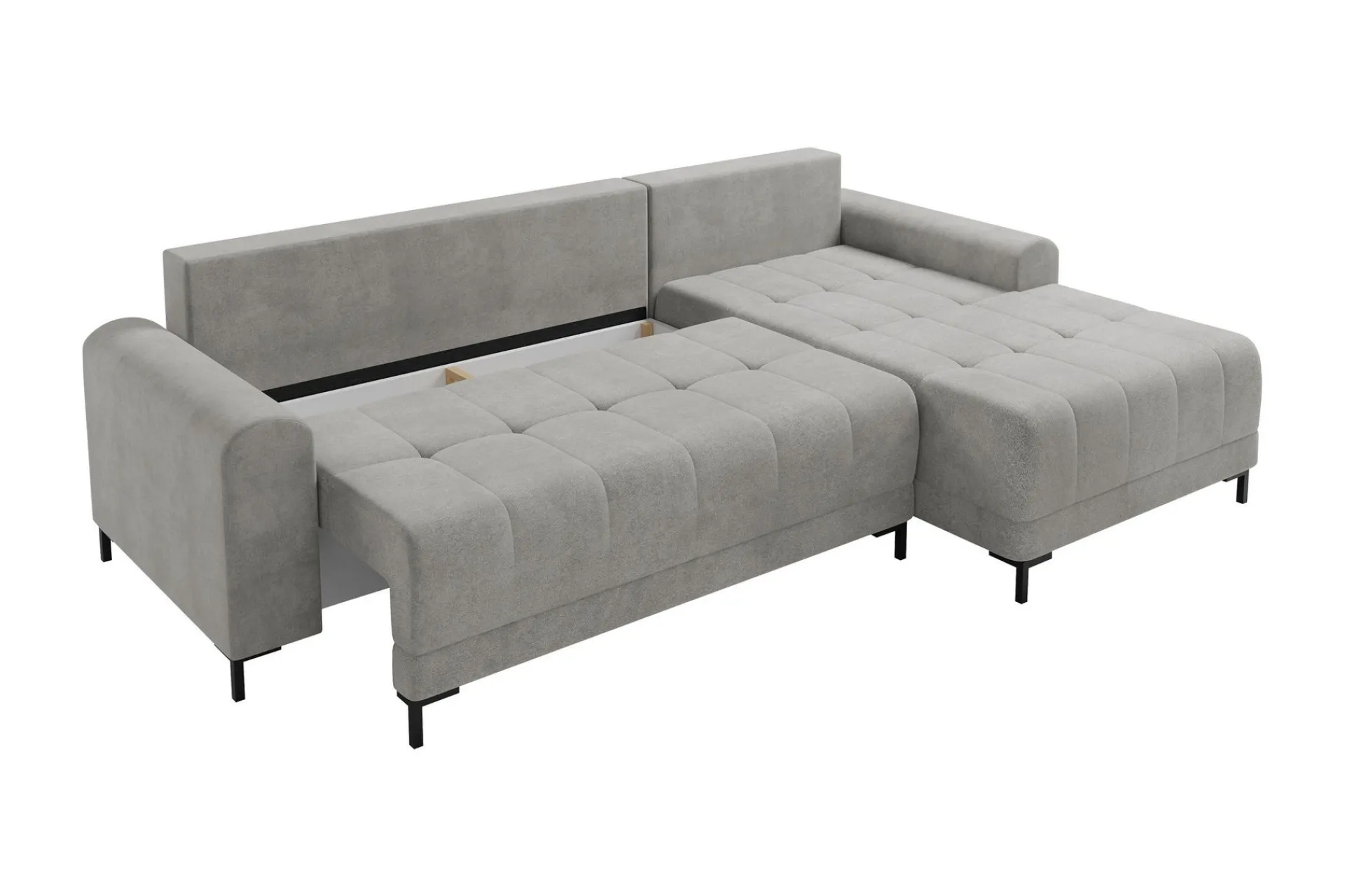 Sofa Med Sjeselong-Vilshult Sofa med Divan 3-seter Lysegrå