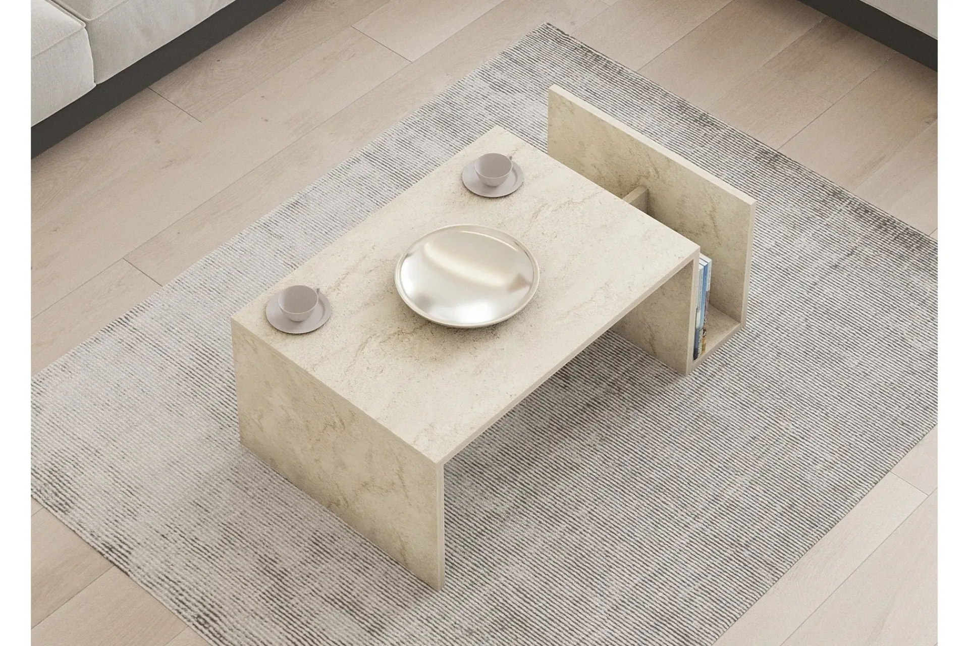 Sofabord-Vimenil Sofabord 87 cm Beige