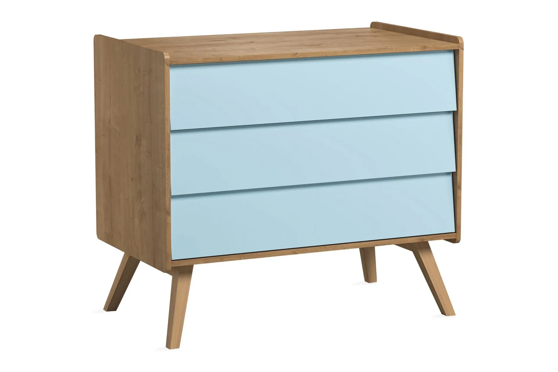 VOX Kommode Barnerom|Kommode-Vintage Kommode Tre / Natur / Blå Blå,Tre/Natur