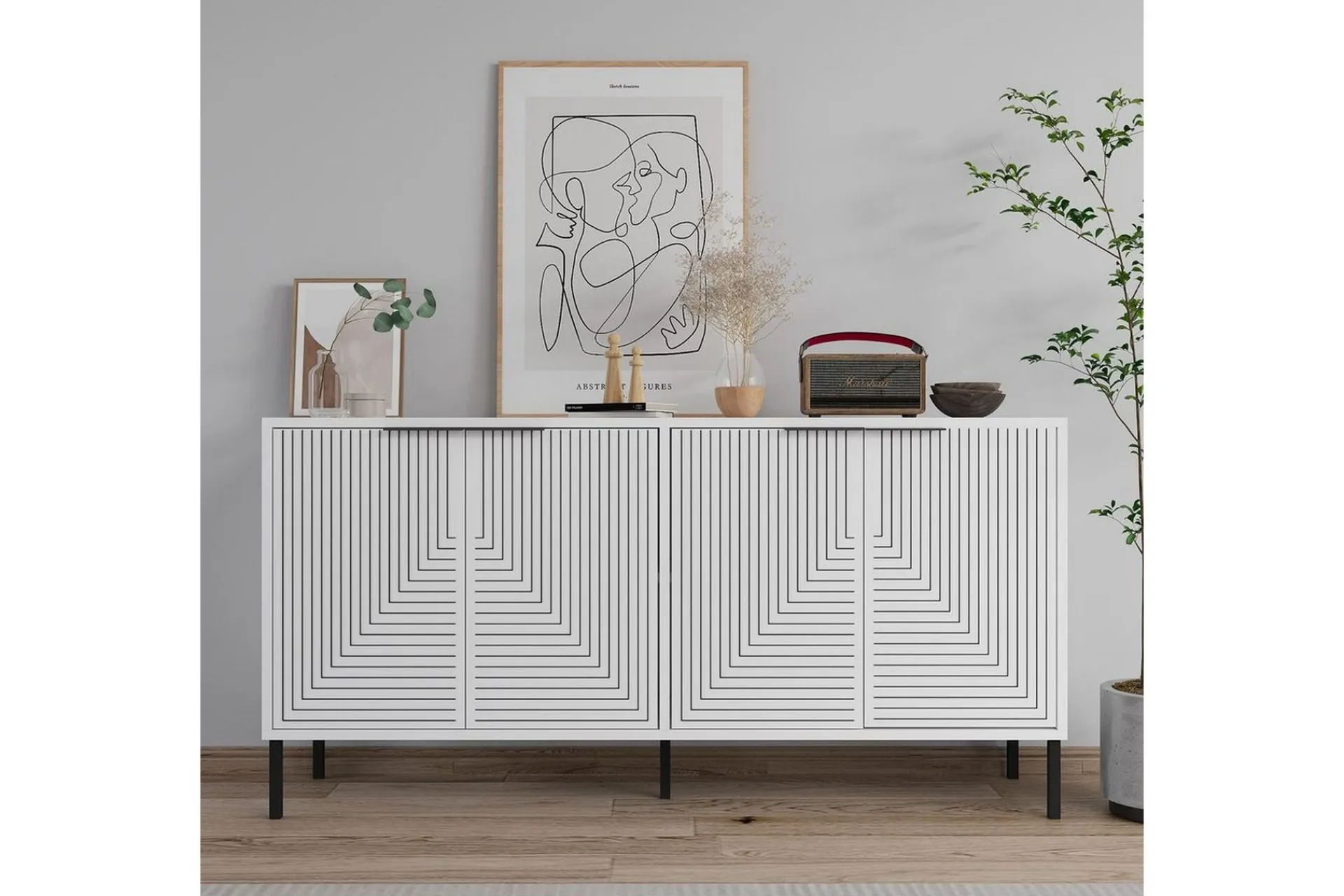 Gangbord|Avlastningsbord-Vionis Konsollbord 150 cm Hvit