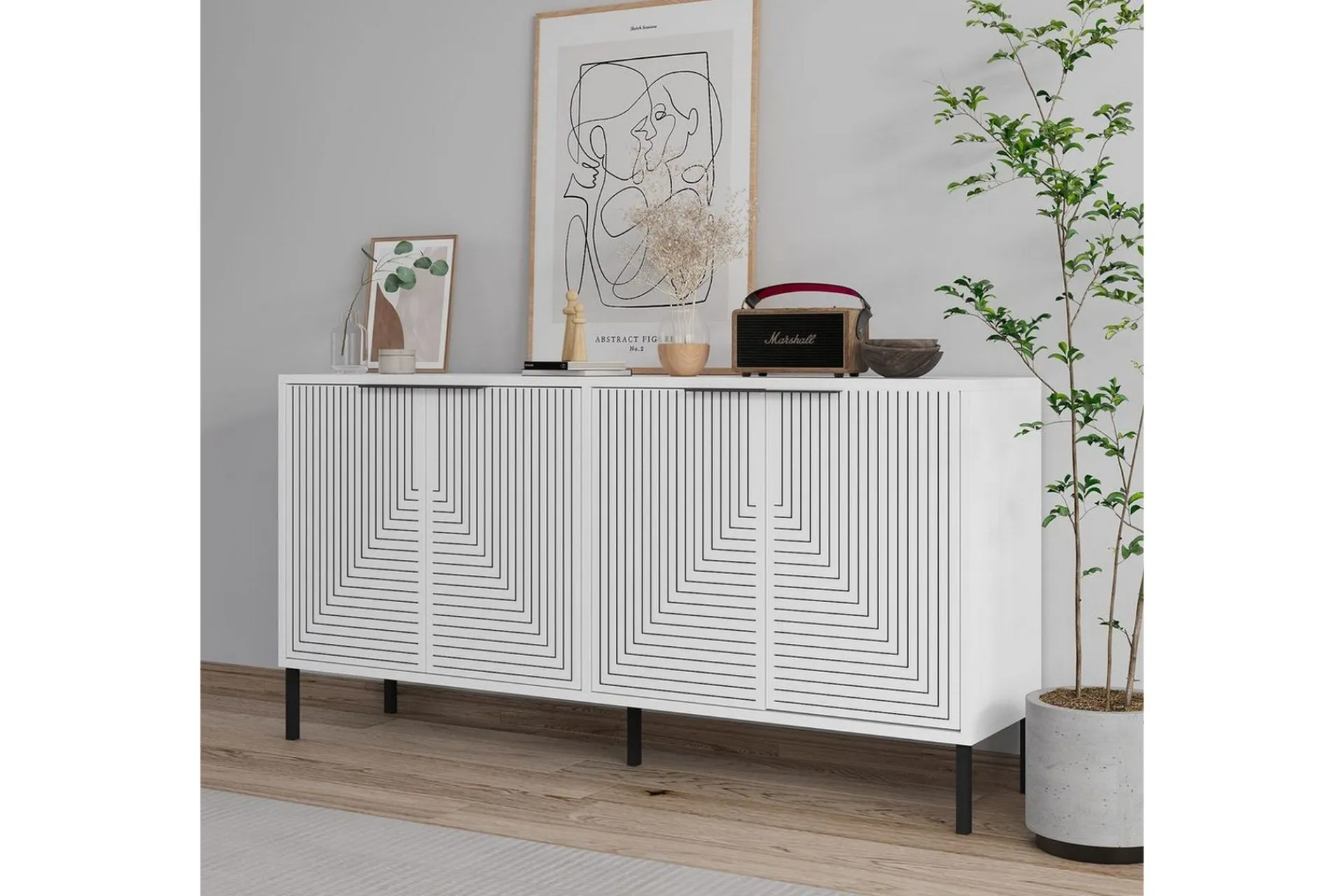 Gangbord|Avlastningsbord-Vionis Konsollbord 150 cm Hvit
