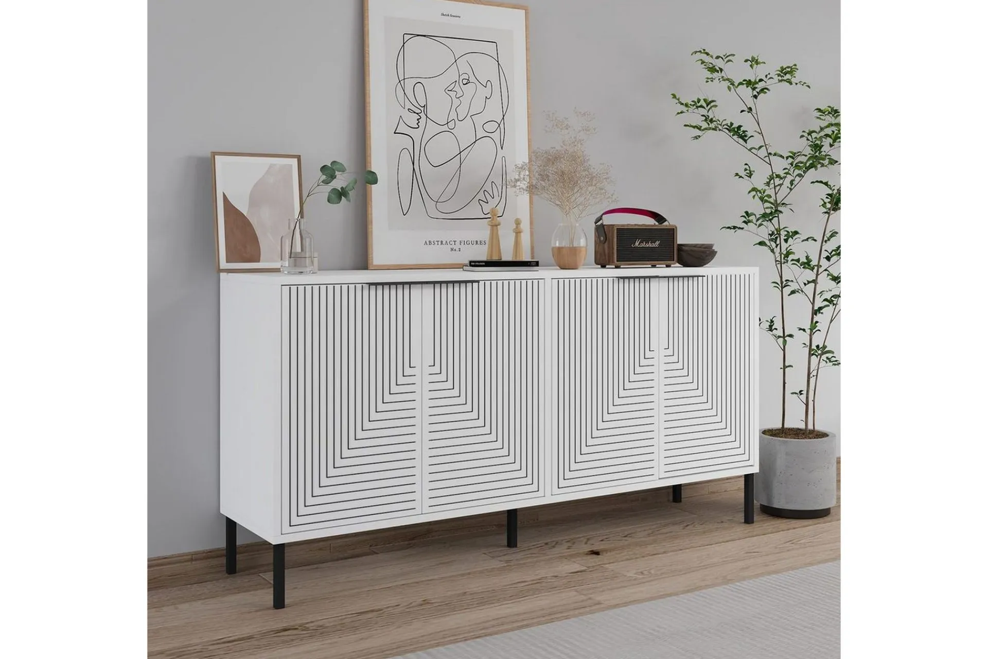 Gangbord|Avlastningsbord-Vionis Konsollbord 150 cm Hvit