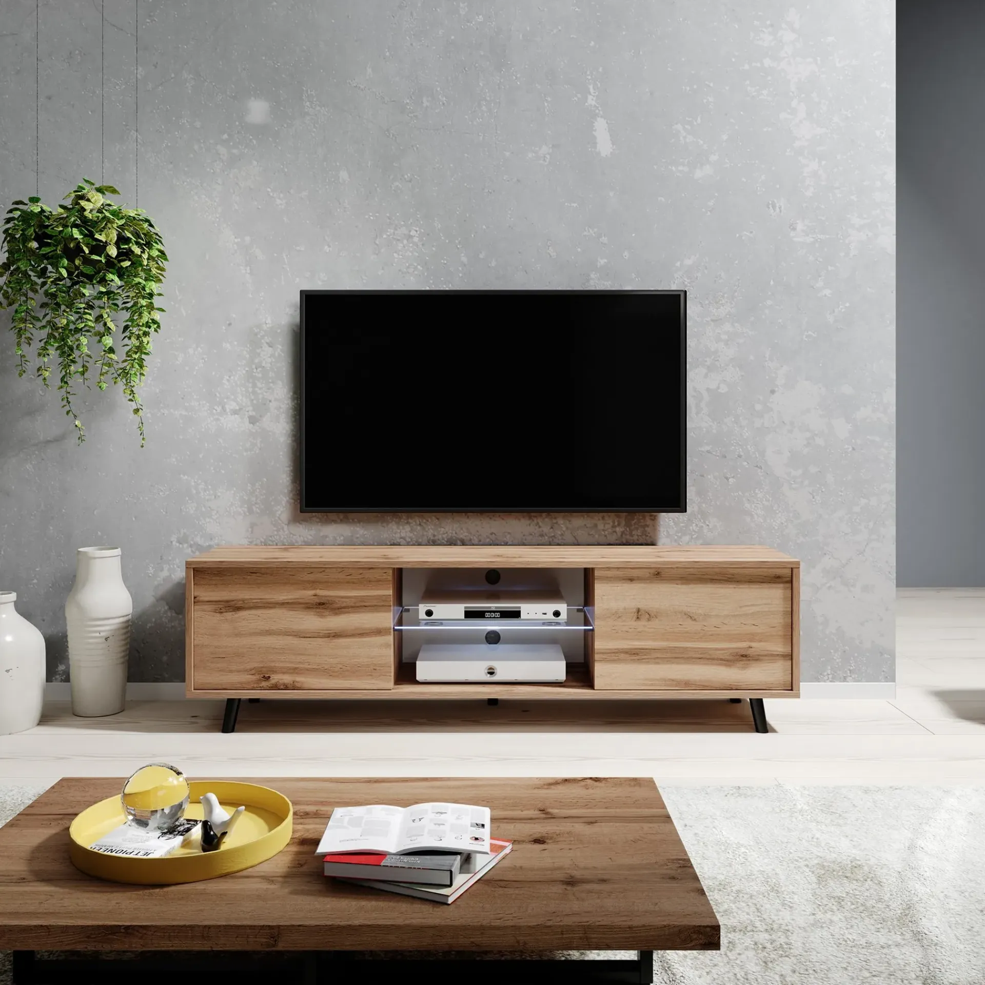 Tv-Benk & Mediabenk-Vipan TV-benk 140 cm Eik