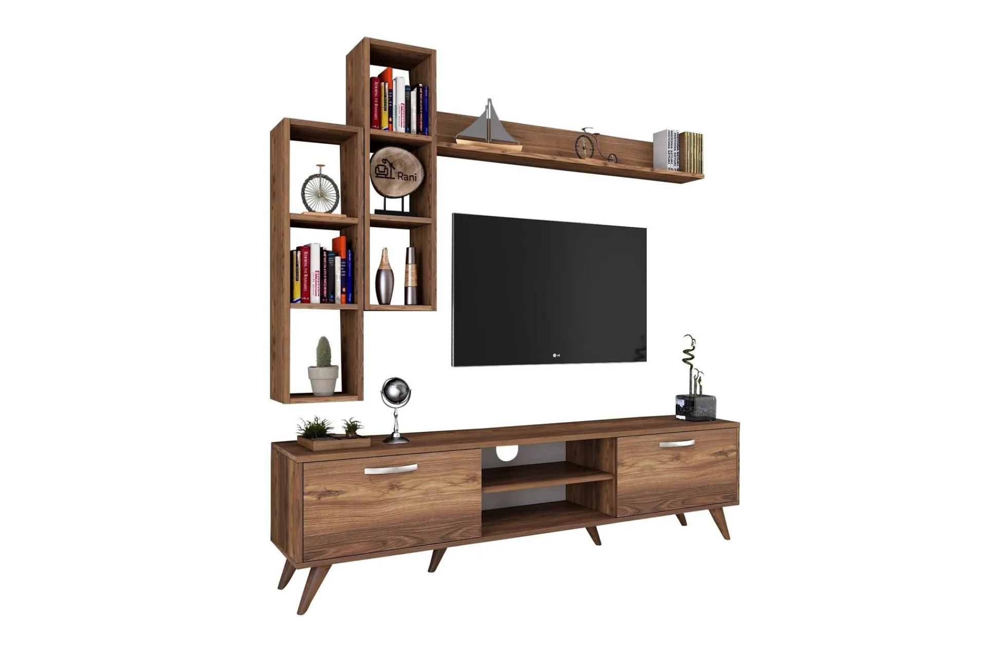 Basic Home Tv-Møbelsett-Virkesbo TV-Møbelsett 180 cm Brun