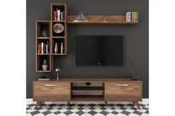 Basic Home Tv-Møbelsett-Virkesbo TV-Møbelsett 180 cm Brun
