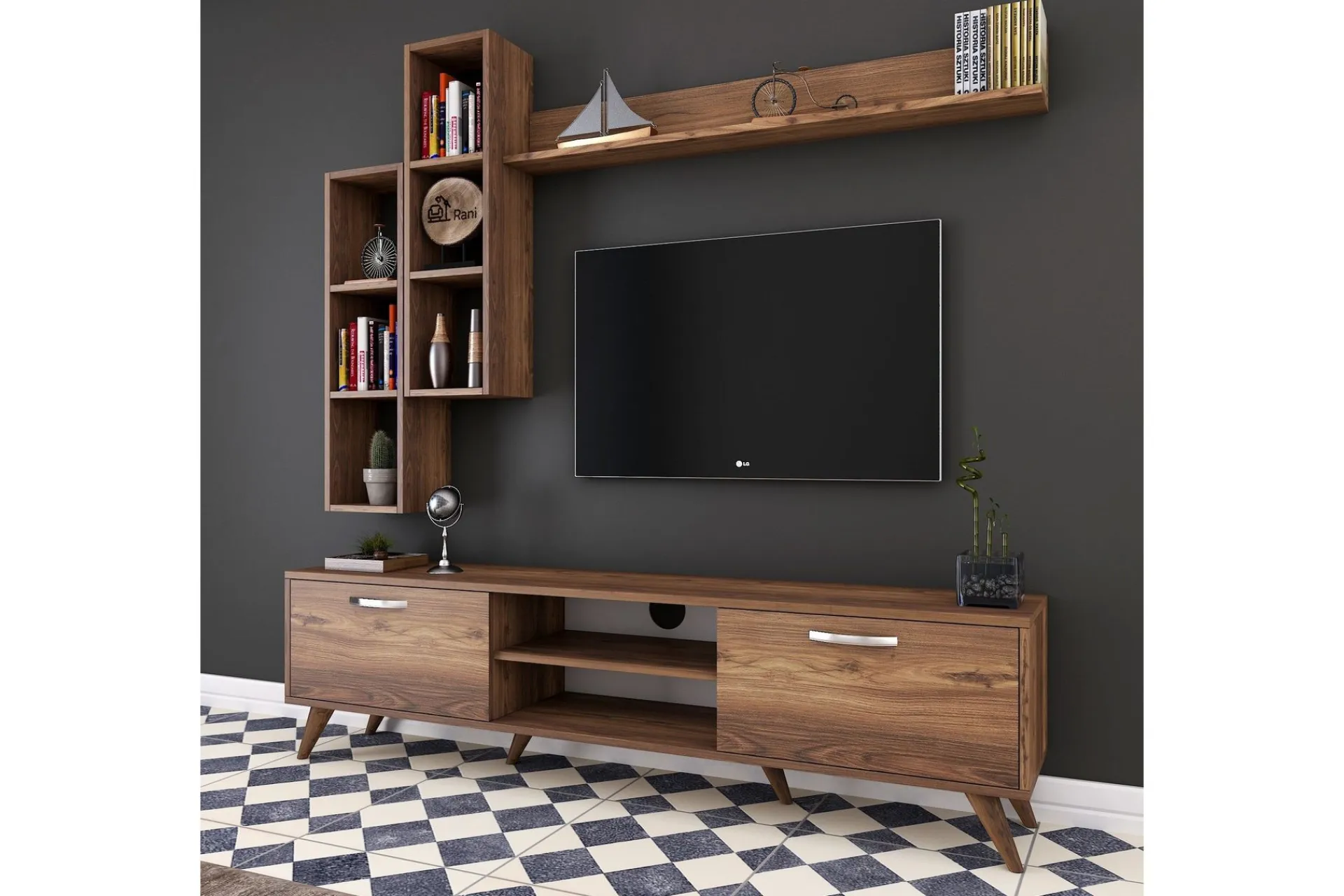 Basic Home Tv-Møbelsett-Virkesbo TV-Møbelsett 180 cm Brun