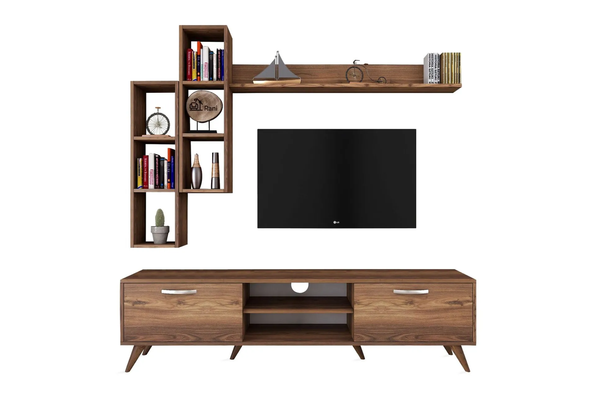 Basic Home Tv-Møbelsett-Virkesbo TV-Møbelsett 180 cm Brun