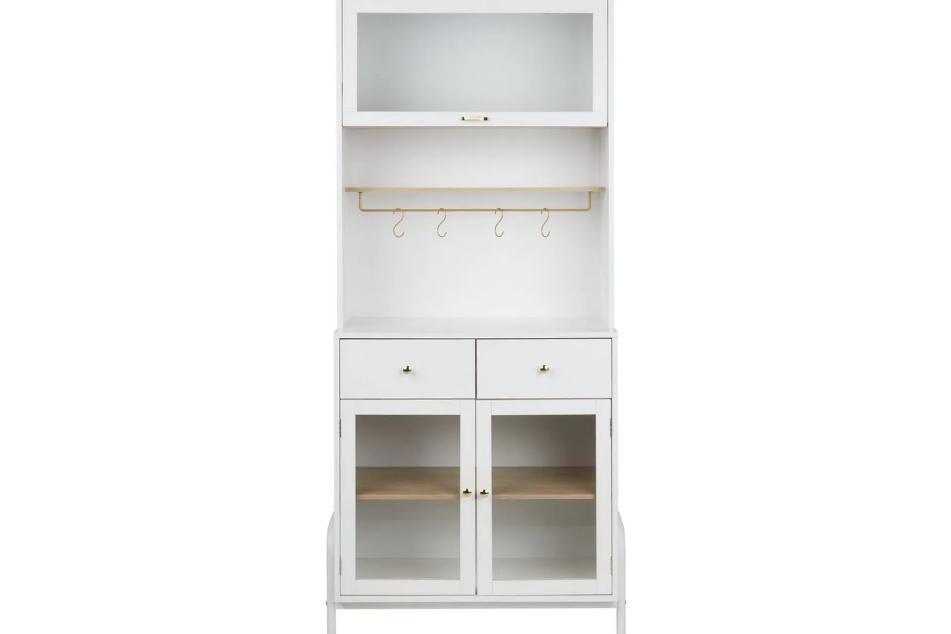 Vitrineskap|Skap-Vitrine Parlin Hvit
