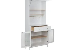 Vitrineskap|Skap-Vitrine Parlin Hvit