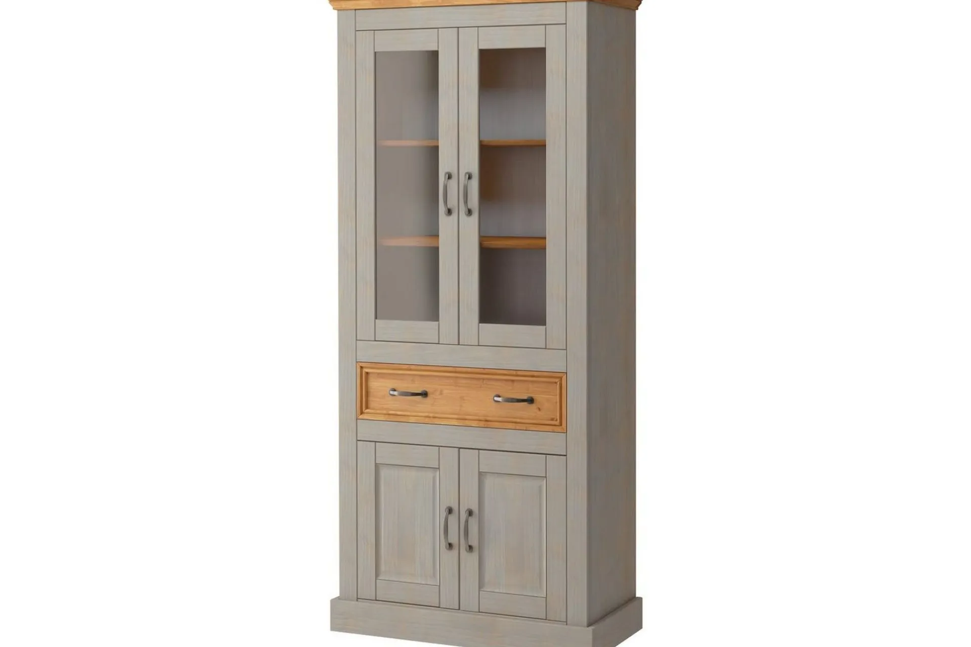 Loft24 Vitrineskap|Skap-Vitrine Selma Grey,Natur