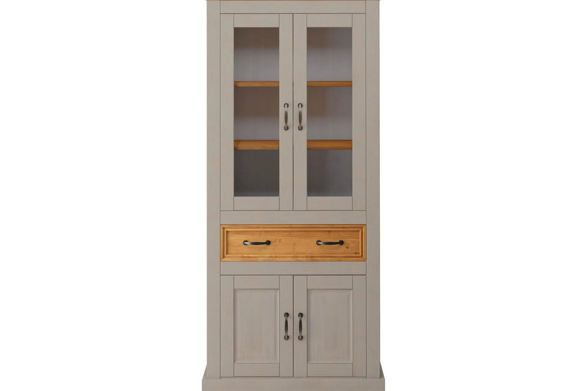 Loft24 Vitrineskap|Skap-Vitrine Selma Grey,Natur