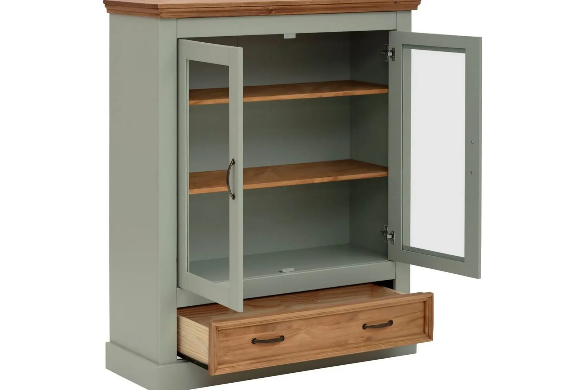 Loft24 Vitrine Selma Salvie/Beis/Voks