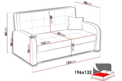 Sovesofaer-Viva Sovesofa 153x98x85 cm Chicago 18