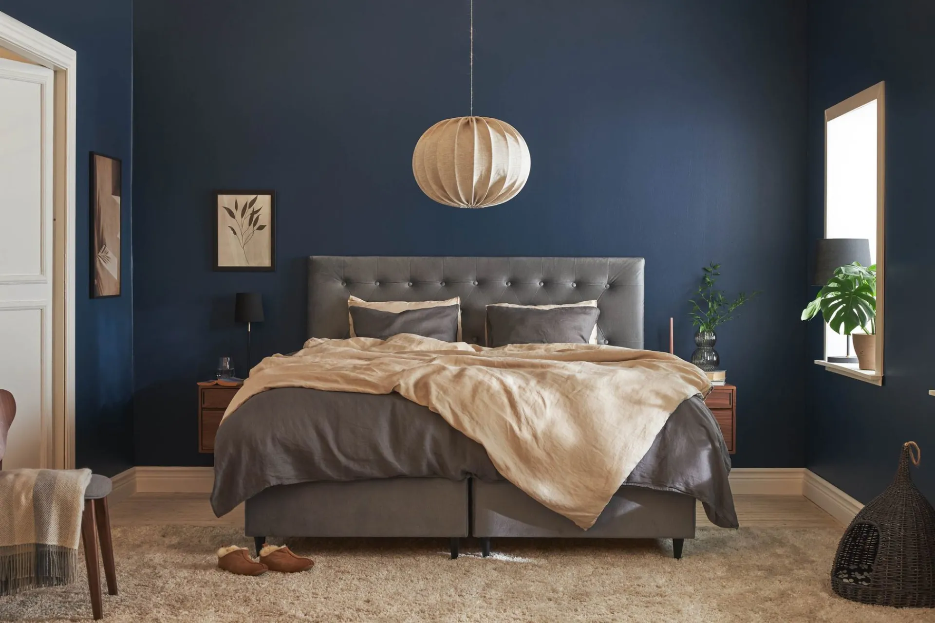 Sengetilbehør & Sengegavl-Wall Sengegavl 181x61 cm Grey