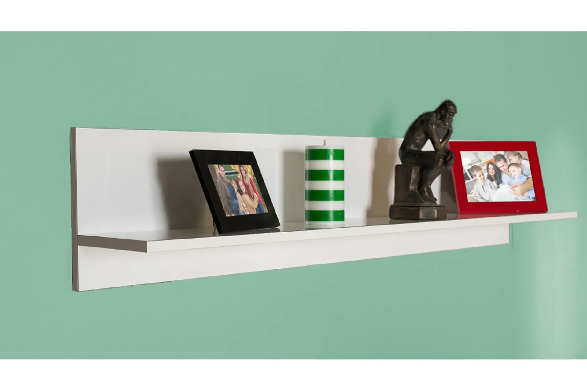 Vegghylle-Wall Shelf høyglans Hvit