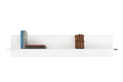 Vegghylle-Wall Shelf høyglans Hvit