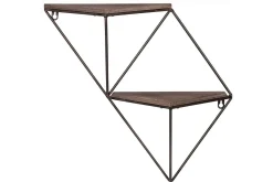 Vegghylle-Wall Shelf Valnøtt|Svart Valnöt,Svart