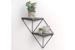 Vegghylle-Wall Shelf Valnøtt|Svart Valnöt,Svart