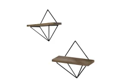 Wall Shelf Valnøtt|Svart