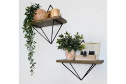Wall Shelf Valnøtt|Svart