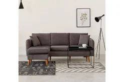Velour Sofa & Fløyel Sofa|Sofa Med Sjeselong-Wardenburg Divansofa Venstre Grey