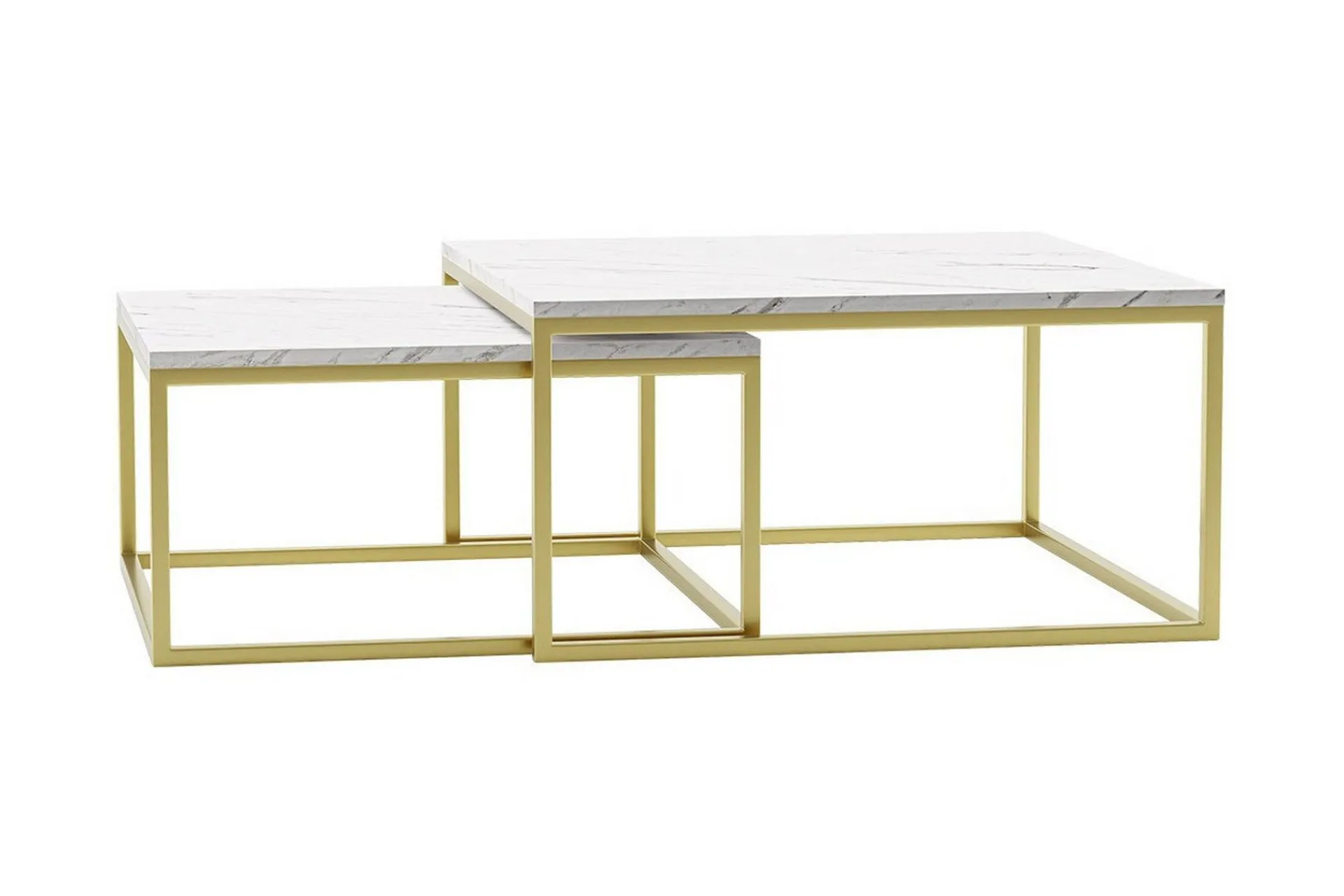 Avlastningsbord|Sofabord-Wardner Sofabord 76 cm Gull