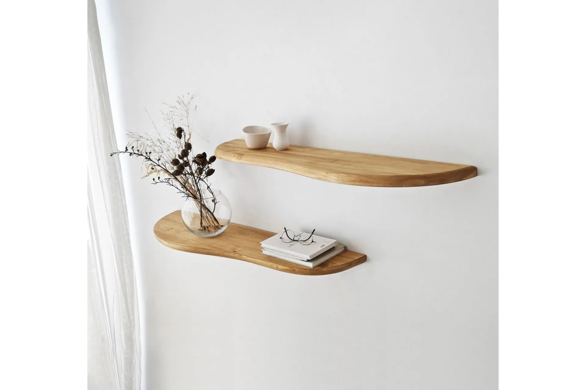 Vegghylle-Wavy Vegghylle 100 cm Eik