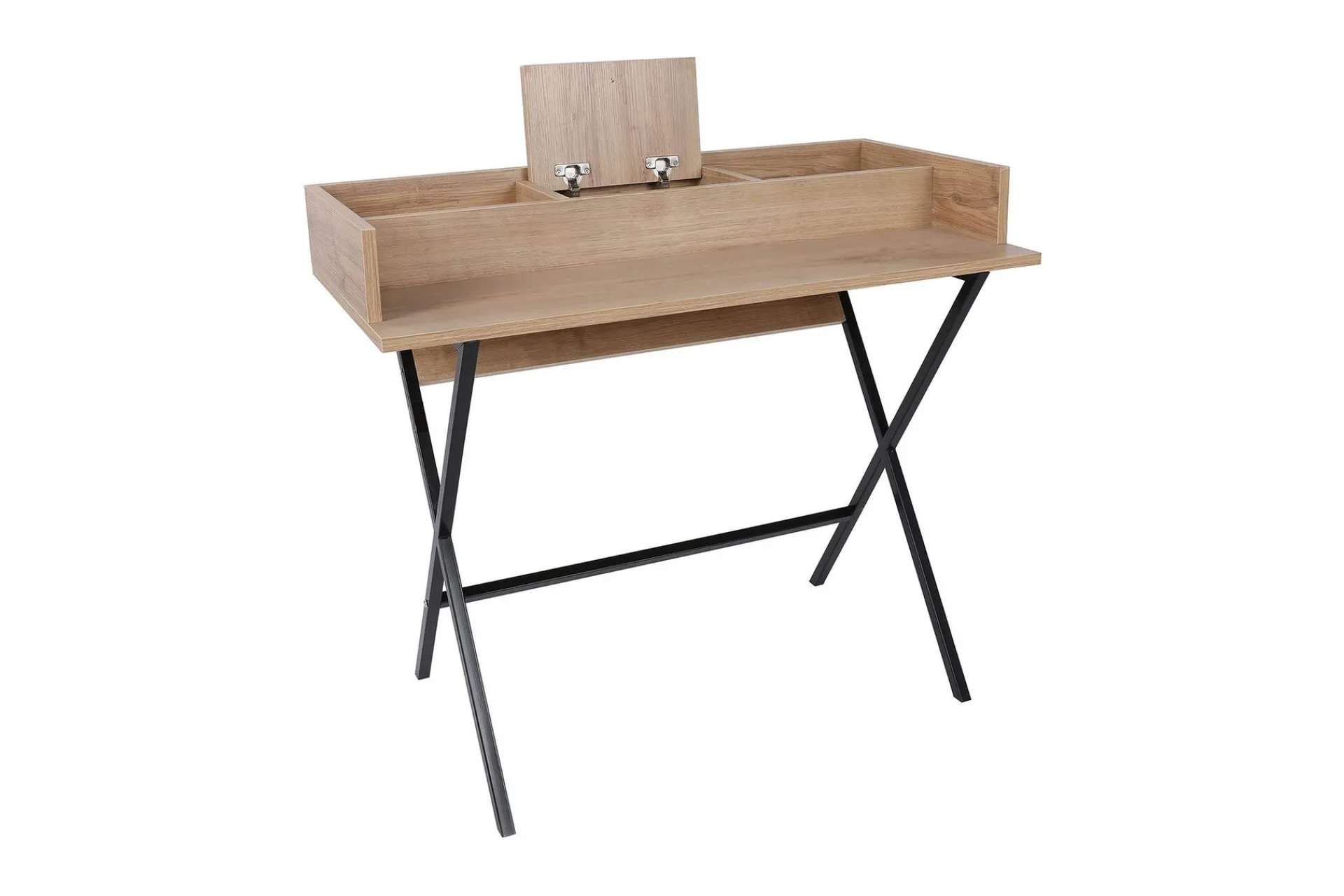 Sminkebord & Toalettbord-Weesolo Dressing Sminkebord 100 cm Valnöt,Svart