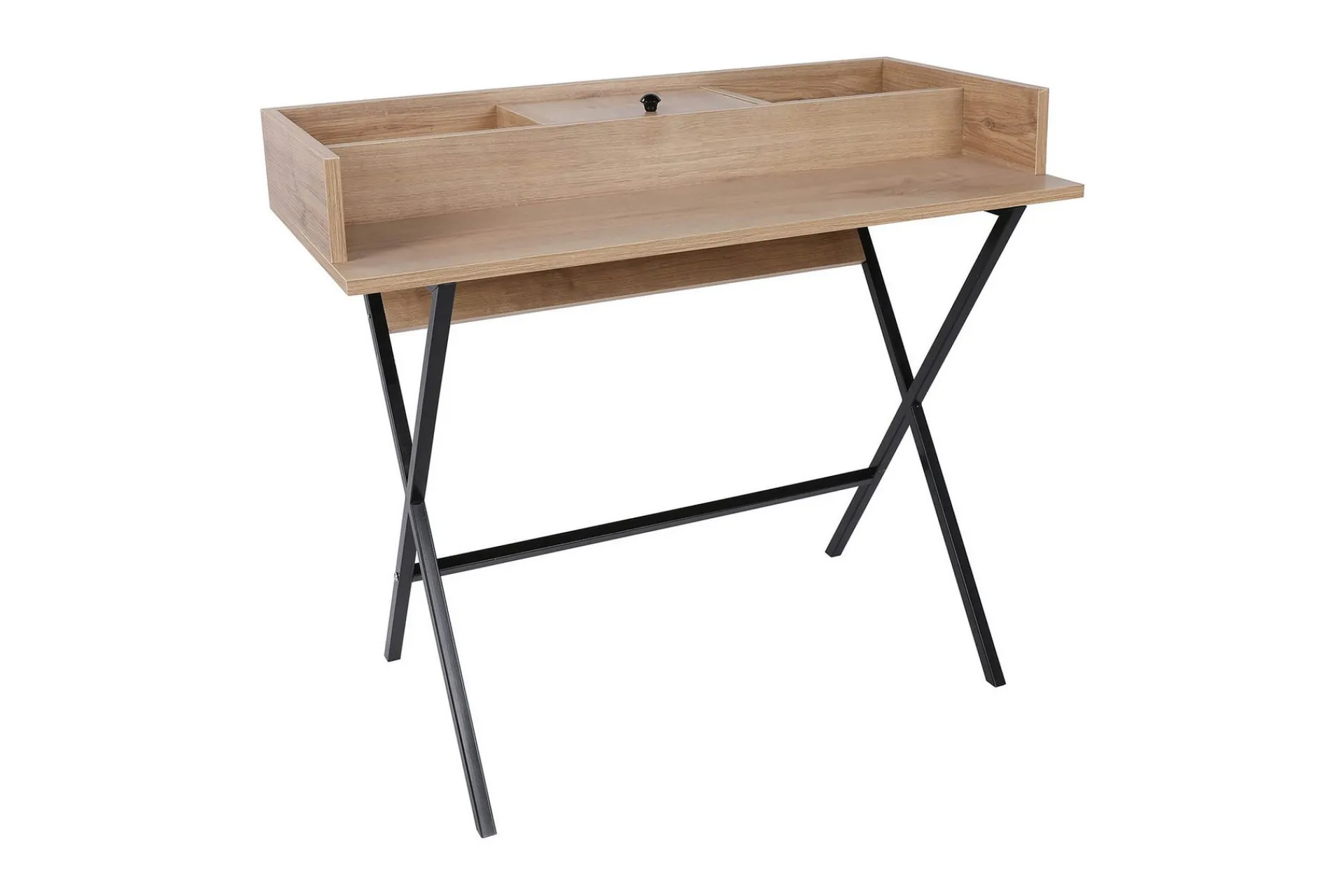 Sminkebord & Toalettbord-Weesolo Dressing Sminkebord 100 cm Valnöt,Svart