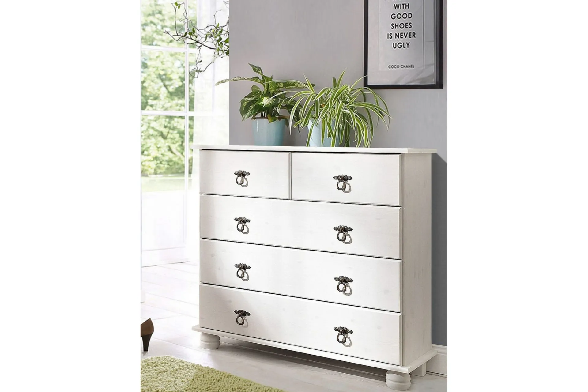 Loft24 Kommode|Entrekommode-Welton Kommode 82 cm Hvit