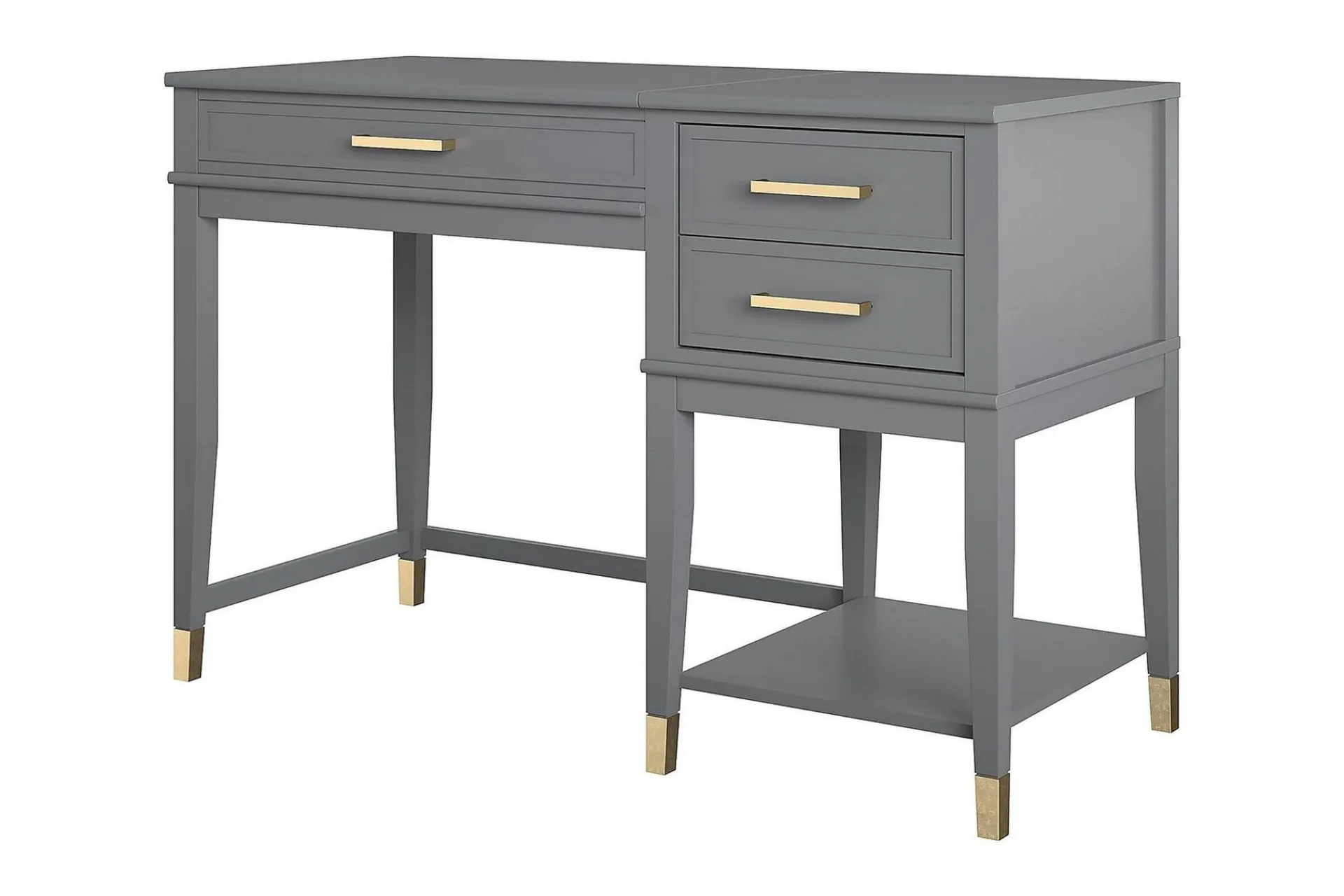CosmoLiving Westerleigh Hev- og Senkbart Skrivebord 116 cm med Skuffer G