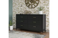 CosmoLiving Westerleigh Kommode 144x41 cm Svart/Gull