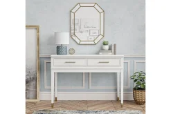 CosmoLiving Gangbord|Avlastningsbord-Westerleigh Konsollbord 105 cm Hvit