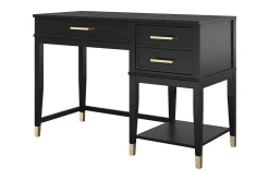 CosmoLiving WesterleigH Skrivebord 116 cm Høy- og senkbart 3 Skuffer Sva