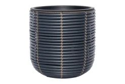 Dyrking|Tilbehør Utendørs-Wicker Blomsterkrukke D27xH28 cm Svart