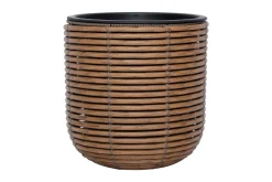Wicker Blomsterkrukke D27xH28 cm