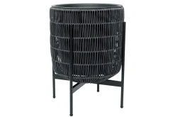 Wicker Blomsterkrukke på stativ 30x30xH38 cm