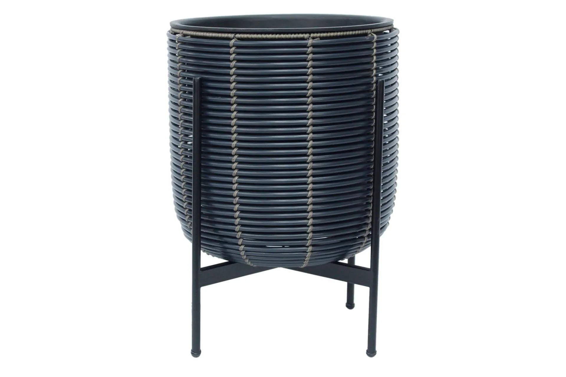 Wicker Blomsterkrukke på stativ 38x38xH49 cm