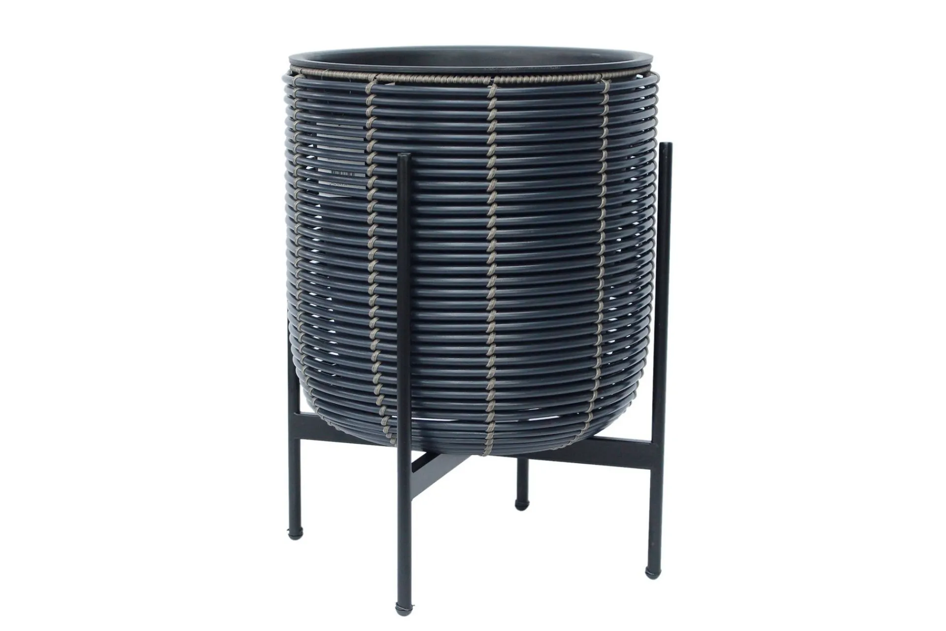 Wicker Blomsterkrukke på stativ 38x38xH49 cm