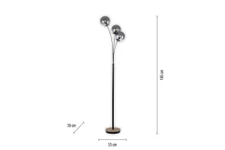 Stuelampe|Soveromslampe-Widow Just Light Gulvlampe tre