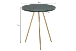 Wohnling Avlastningsbord-Wilhem Sidebord 38 cm Rund Grønn