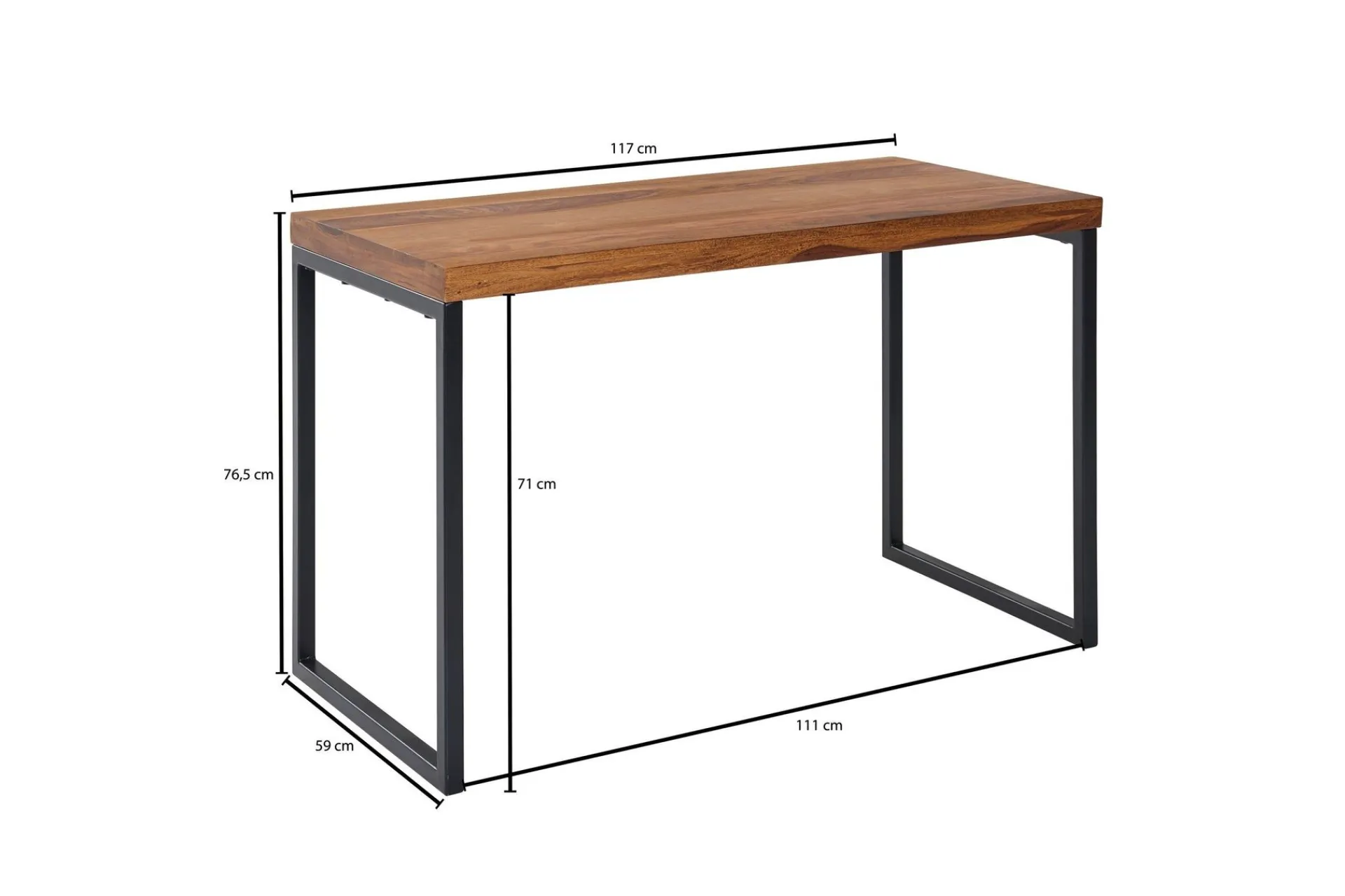 Wohnling Wilhem Skrivebord 117 cm Rektangulær