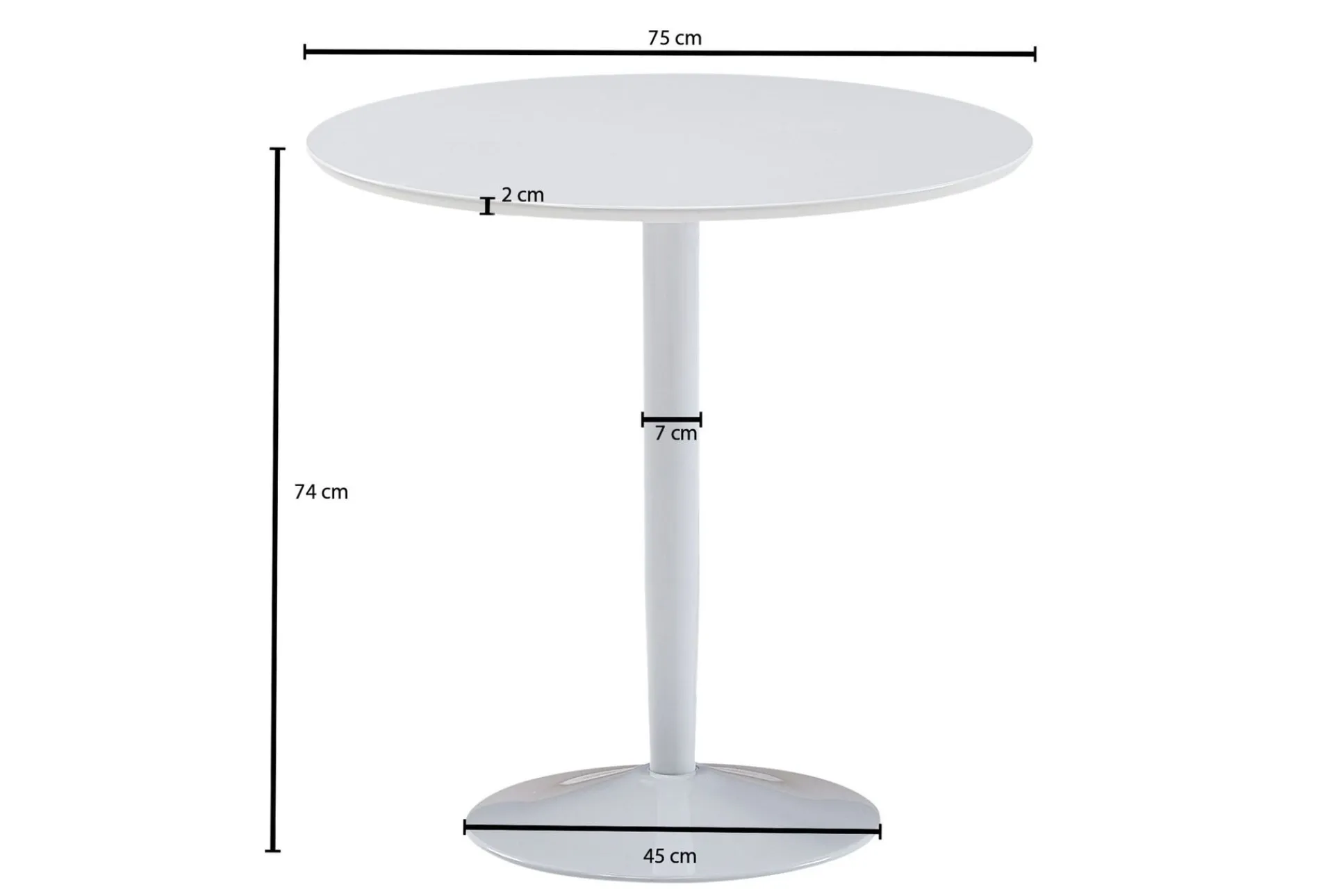 Wohnling Wilhem Spisebord 75 cm Rund