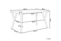 Spisebord & Kjøkkenbord-Willanna Spisebord 140x80 cm Brun