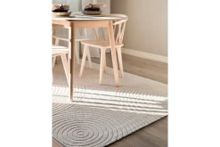 KM Home Utendørstepper-Wiltonteppe Hawaii Trend 240x240 cm, Krem Cremehvit