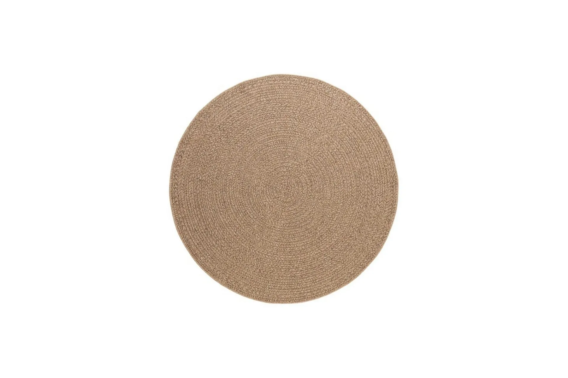 KM Home Utendørstepper-Wiltonteppe al Circle Rund 160x160 cm Natur