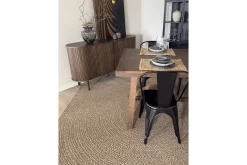 KM Home Wiltonteppe Natural Circle 200x290 cm