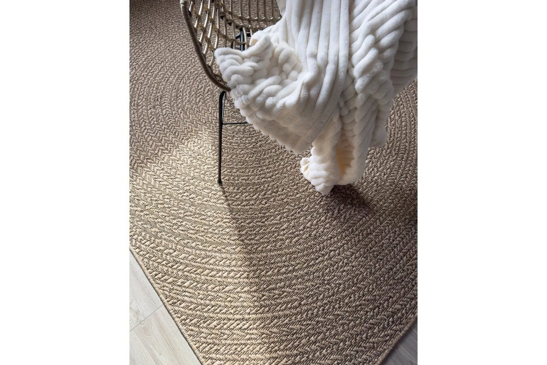 KM Home Wiltonteppe Natural Circle 200x290 cm